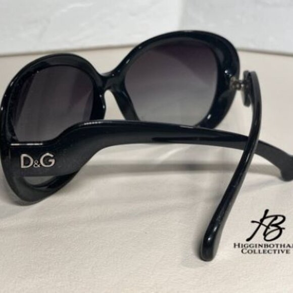 NEW DOLCE & GABBANA D&G 8063 501/8G GLOSSY BLACK 60-15-135 SUNGLASSES 3N W/ CASE - Picture 14 of 15